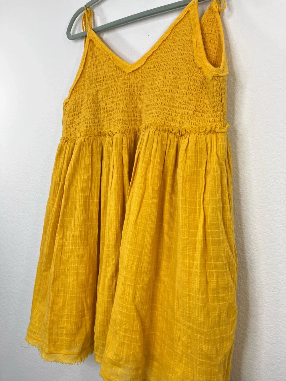 Free People Sundrenched Mini Dress Pockets Womens size small